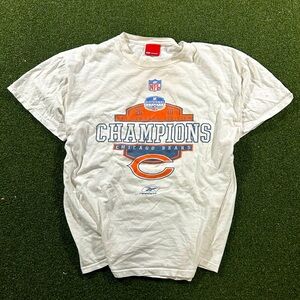 Vintage 2001 Reebok Chicago Bears NFC Champions Tee